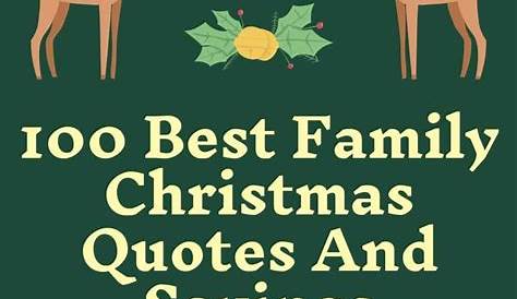 100+ Merry Christmas Family Quotes And Sayings [With Images]