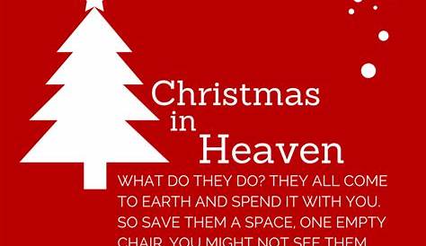 Christmas Quotes In Heaven And Poems Gram