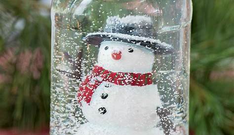 “Snow globe” that I made in 2016 from a mason jar, the star on the tree