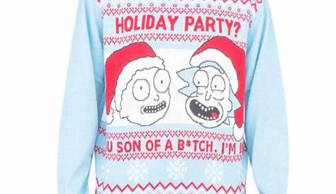 Christmas Sweater Rick And Morty