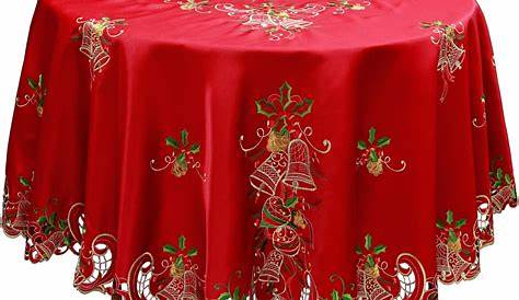 Christmas Table Cloth Round