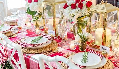 Christmas Table Setting Classic and Elegant Christmas Table Decorations
