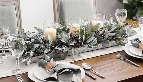 Christmas Table Decorations With Eucalyptus