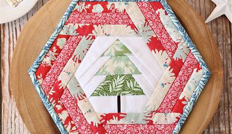 Make Your Own Christmas Table Mats Hexagon Placemat Sewing Pattern