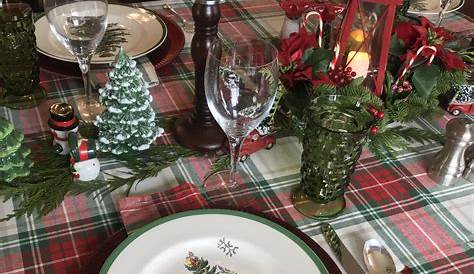 Christmas Table Plate Decorations