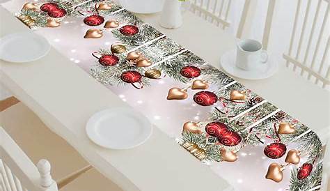 Christmas Table Runner With Matching Placemats