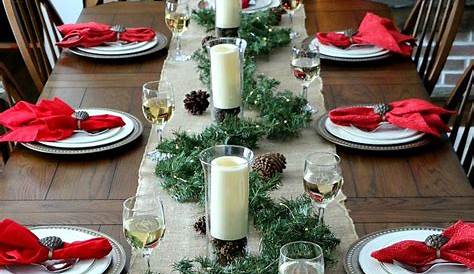 Christmas Table Set Out