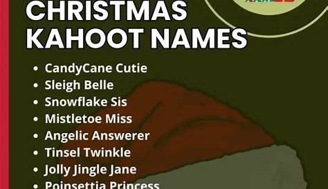 Christmas Themed Kahoot Names