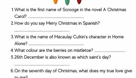 Christmas Themed Questions