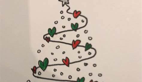 Christmas Tree Card Ideas Drawing