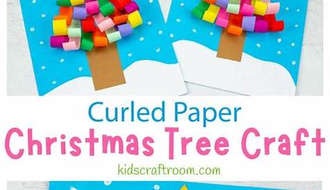 Christmas Tree Craft Curled Paper