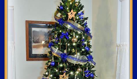 Christmas Tree Decorating Ideas Blue And Gold