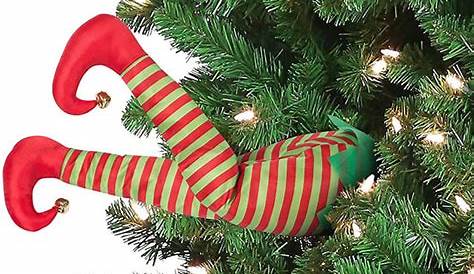 Christmas Tree Decorations Elf Legs