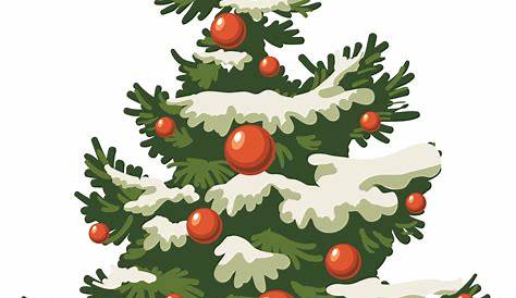 Christmas Tree Design Element Vector Png And Image - Plain Christmas