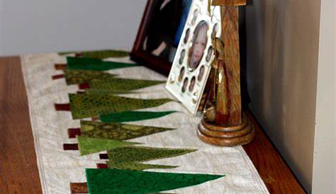Christmas Tree Quilted Table Runner Pattern