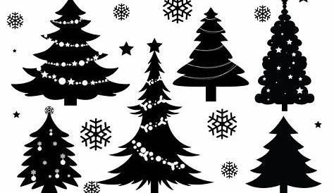Christmas tree SVG files for Silhouette Cameo and Cricut. Christmas