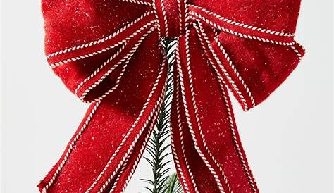 Christmas Tree Topper Red Bow
