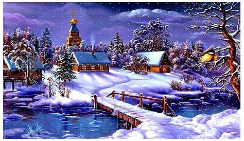 Christmas Village Wallpaper Hd