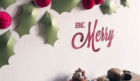 Christmas Wall Decoration Ideas For Office