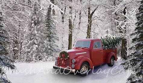 Christmas Wallpaper Iphone Aesthetic Red Truck