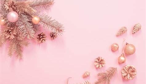 Christmas Wallpaper Pink And Gold