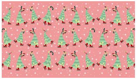 Christmas Wallpaper Pink Vintage