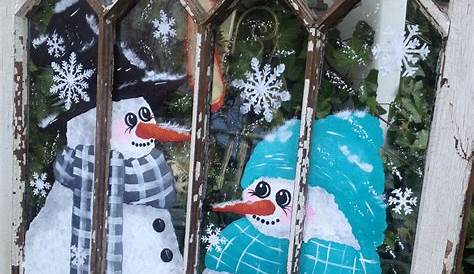 Christmas Window Painting 3 Windows