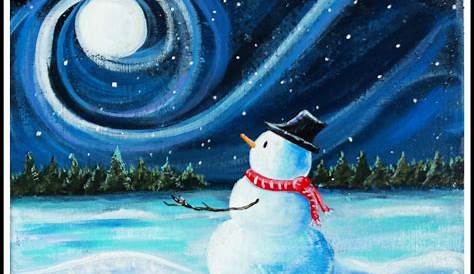 Christmas Winter Paintings On Canvas