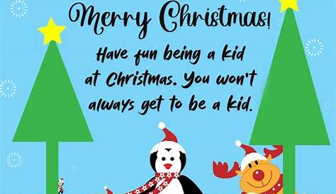 Christmas Wishes For Children's Cards What To Write In Kids Holidappy