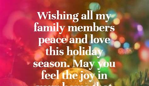 Christmas Wishes For Family Members