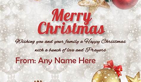 Christmas Wishes In Card