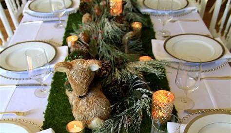 Christmas Woodland Tablescape