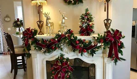 Christmas Wreath For Fireplace