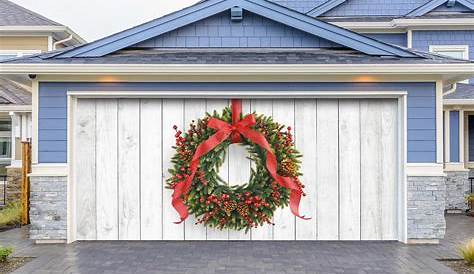 Christmas Wreath Garage Door