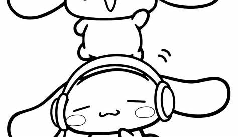 Cinnamoroll coloring pages - AnimationsA2Z | Hello kitty colouring