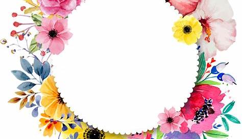 Round Flower Frame Transparent - PNG All | PNG All