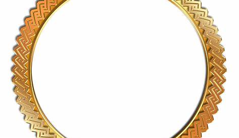 Gold circle frame png, Gold circle frame png Transparent FREE for