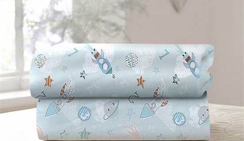 Clair de Lune Forty Winks 2 Pack Fitted Moses Basket Sheets : Amazon.co