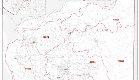 Clark County WA Zip Code Map