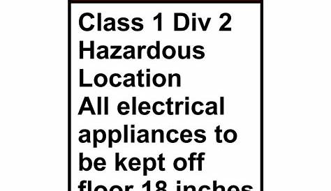 Hazardous Locations - Class II, Division 1 - Hazardous Location