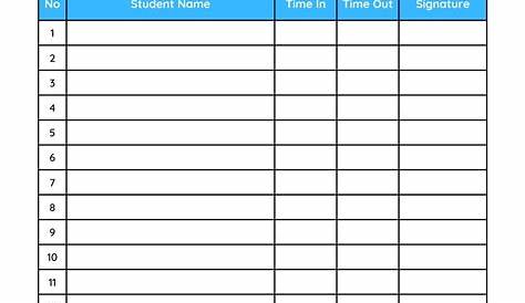 37 Class Roster Templates [Student Roster Templates for Teachers]