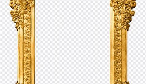 Classic Gold Frame PNG Image, Gold Color Classic Frame, Frame, Classic