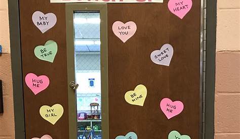 Classroom Decoration Valentines Valentine's Day Door Decor W Positive Words Diy