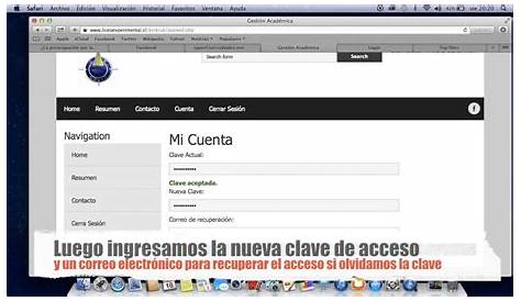 Cambiar clave de acceso. Manual de UACloud