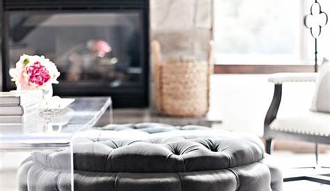 Clear Coffee Table With Ottoman