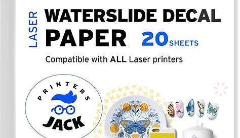 Buy WXJ13 A4 Size 22 Sheets Clear Waterslide Decal Paper for Inkjet