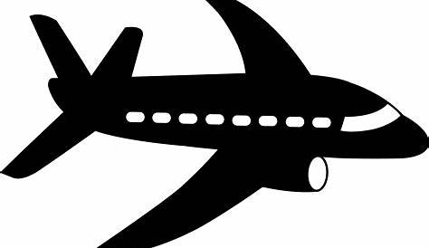 Free Black Airplane Cliparts, Download Free Black Airplane Cliparts png