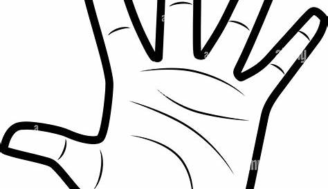 hand print clipart black and white - Clip Art Library