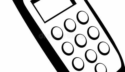 Mobile Phone in Hand on White Background Stock Vector - Illustration of