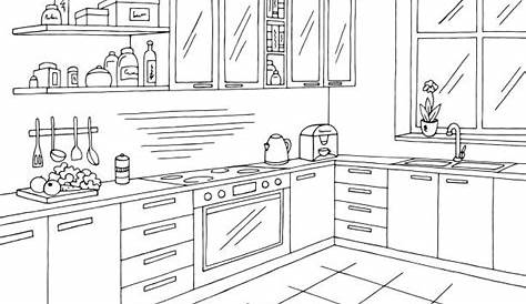 Download High Quality kitchen clipart black and white Transparent PNG